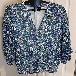 KARL LAGERFELD Women's V-Neck Blouse - Size Medium